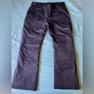 Black womens snow pants size large. Never worn